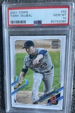2021 Topps Tarik Skubal RC #92 PSA 10 Gem Mint Detroit Tigers Rookie