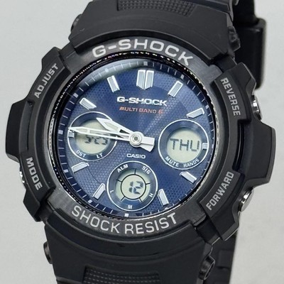 Casio G-SHOCK AWG-M100SB Solar Atomuhr - Box Handbuch enthalten