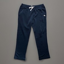 Abercrombie Fitch Womens Navy Blue Sweatpants Y2K Joggers Spellout Logo Small