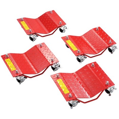 Uimoso Heavy-Duty Wheel Dolly Set for Vehicle Tire Moving,8000lbs Capacity,4Pack