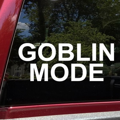 Goblin Mode Vinyl Decal V1 Funny Chaotic Meme Sticker