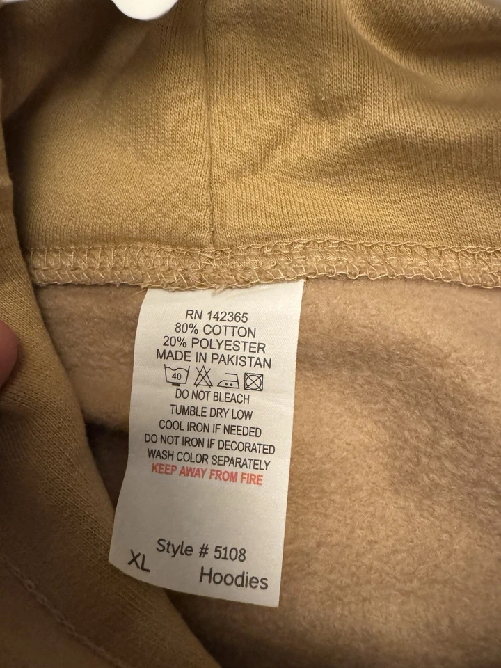 Custom Starter Pokemon Blastoise Sweatshirt Hoodie Men’s Size XL Tan Cool Piece - Image 3 of 4