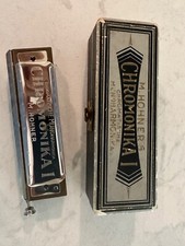 Vintage M. Hohner   Chromonika I  Harmonica With Authentic Box 