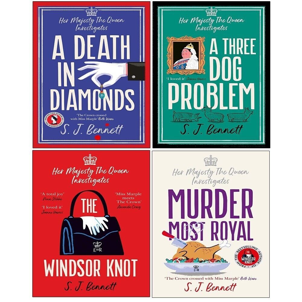 Her Majesty Queen Investigates Series 4 Books Set by S.J. Bennett Death Diamonds