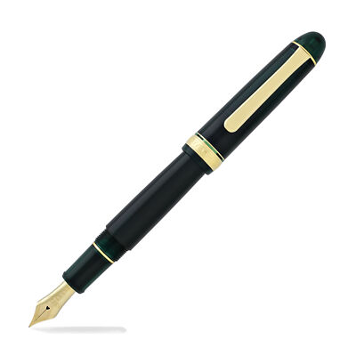 Platinum 3776 Century Fountain Pen in Laurel Green w/ Gold Trim - 14K Extra Fine