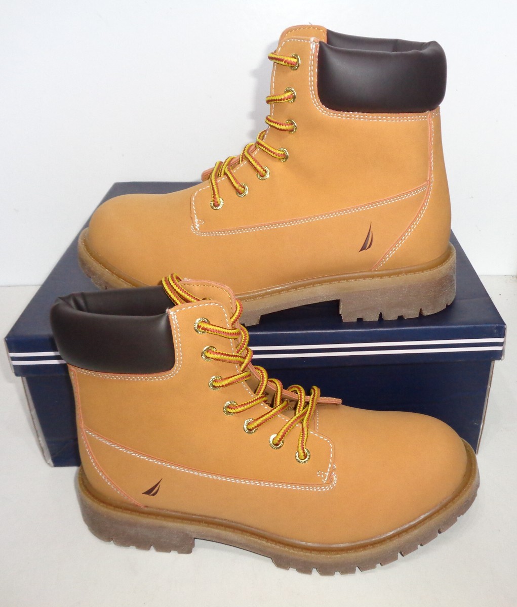 Nautica Mens Hiking Walking Boots Ankle Combat Military Work Shoes