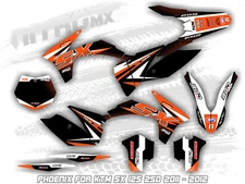 NitroMX Graphic Kit for KTM SX 125 250 2011 2012 Decals Motocross MX Stickers