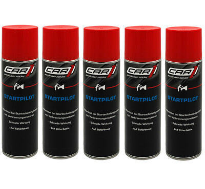 5 x 250ml [14,32 /L] CAR1 Startpilot Starthilfespray Motor Starthilfe CO3605