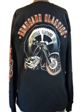 Renegade Classics Motorcycle Shirt Georgia Biker Long Sleeve T-shirt M