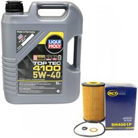 MotoröL Set 5W-40 5 Liter + ÖLfilter SH 4061 P FüR Hyundai I20 KIA Rio III 1.1