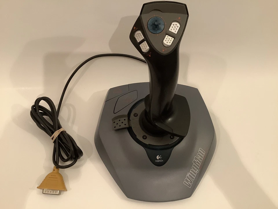 LOGITECH WINGMAN EXTREME DIGITAL 3D PC JOYSTICK MODEL J-ZA10 - WORKS GREAT - - Image 2 of 4