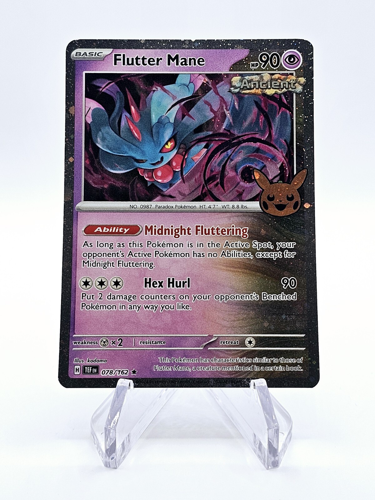 Pokémon TCG Halloween Trick Or Trade Cosmos Holo Flutter Mane 78/162