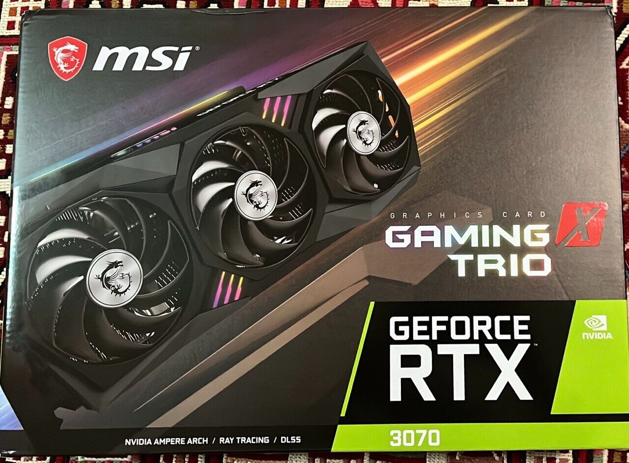 MSI GeForce RTX 3070 GAMING X TRIO 8GB DP HDMI GDDR6 Video Card