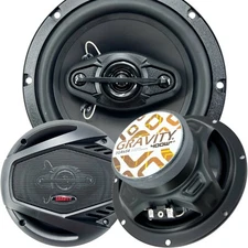 Gravity SGR654 6.5" 4-Way CAR AUDIO Full Range  Speakers - 800W max Pair