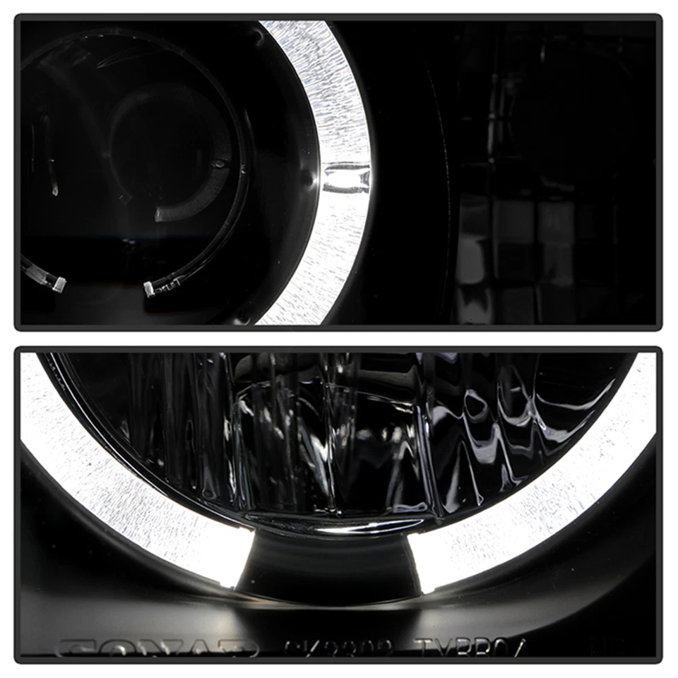 Faros proyectores Spyder Signature LED Halo negros para Scion XB 2003-2007 Foto 3 de 4