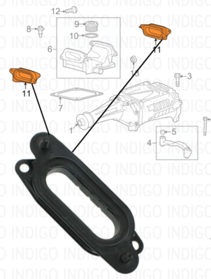 JAGUAR OEM 2009 XFR XJR S-TYPE R Supercharger Connector Plate Seal