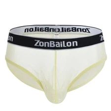ZONBAILON Men's Sexy See-Through Mesh Briefs - Soft & Comfortable Underwear