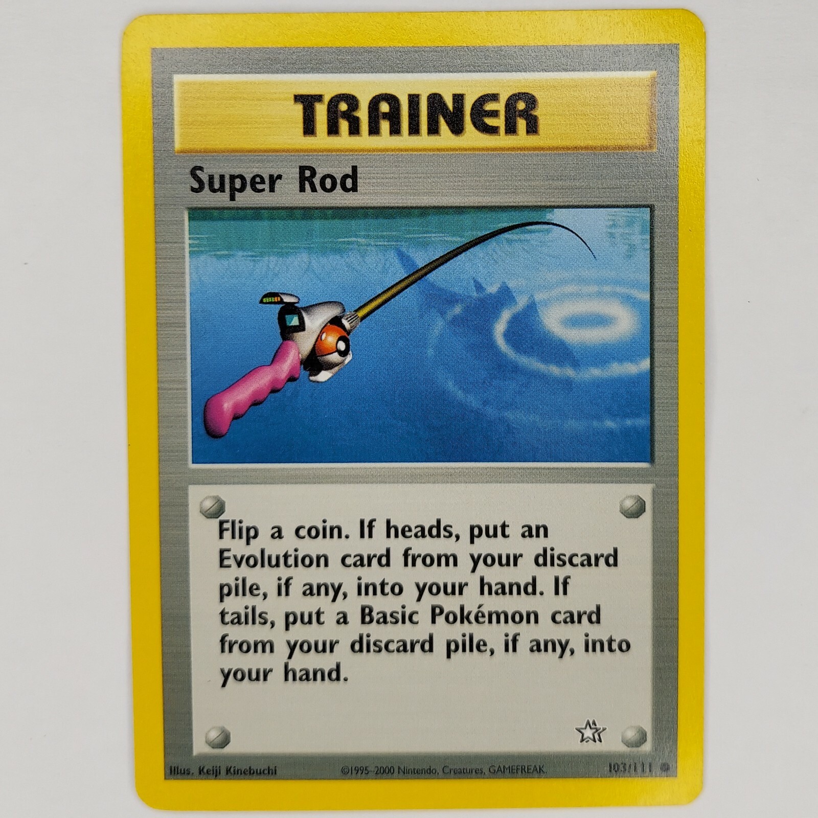 Super Rod - Neo Genesis Set - 103/111 Common - Unlimited - Pokemon Card -