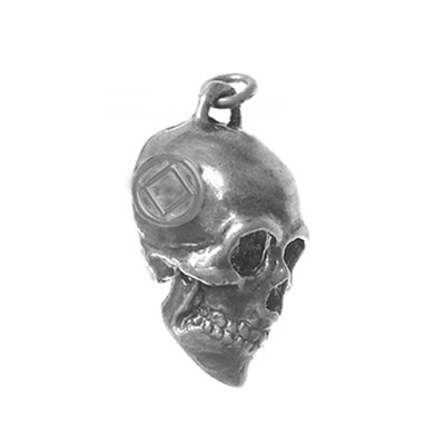NA Narcotics anonymer Schmuck, Symbol Anhänger, #1031 Med. Größe, Sterlingsilber
