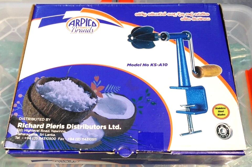 Кокосовая терка измельчитель скребок лезвия из нержавеющей стали A-8 оригинал и крышка - Изображение 4 из 4