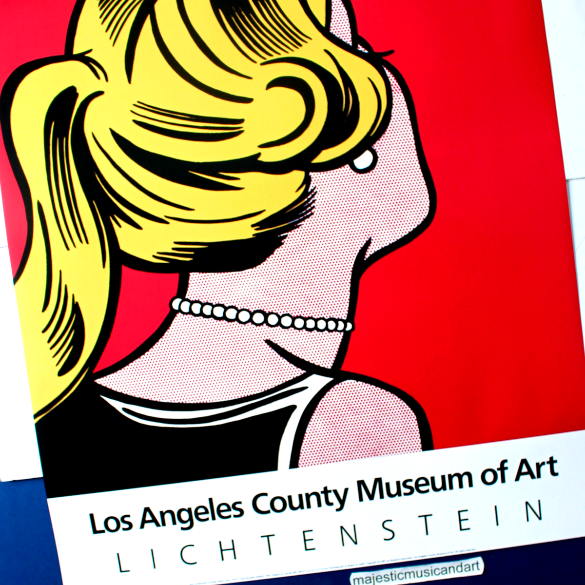 【ヴィンテージポスター】Roy Lichtenstein ポップアート1987 ORIGINAL 1987 ROY LICHTENSTEIN EXHIBITION POSTER POP ART RARE | eBay