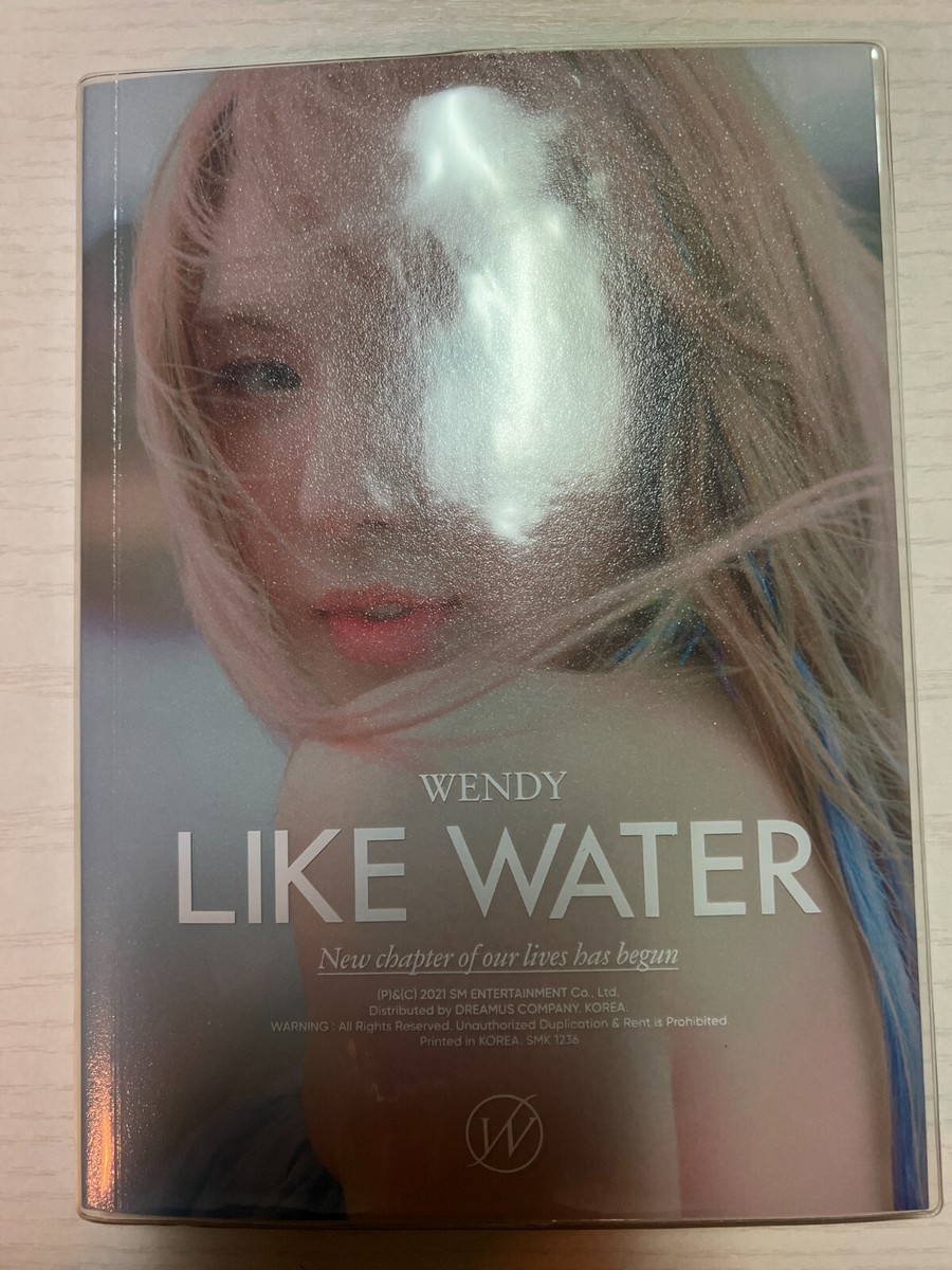 Red Velvet WENDY [LIKE WATER] Autographed Signed Album Photo Book