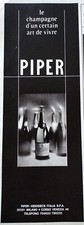 advertising Pubblicità  d'epoca 1973 CHAMPAGNE PIPER HEIDSIECK - MILANO 