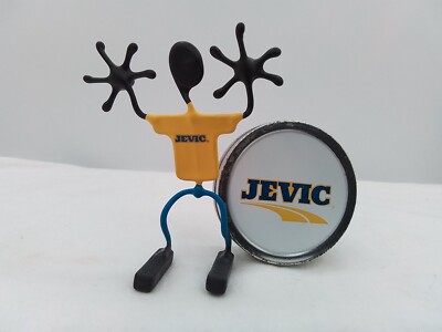 JEVIC TRUCKING COMPANY VINTAGE ADVERTISING POSABLE MAGNET DASHBOARD CRAZY GUY