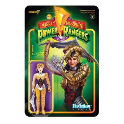 Super7 ReAction Mighty Morphin Power Rangers Scorpina Figur 10 cm NEU & OVP