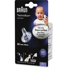 NEW Braun Pack of 40 Covers for Ear ThermoScan Lens Filters Probe