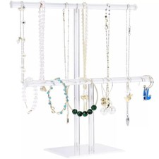 2 Tier Necklace Stand Necklace Holder Acrylic Necklace Organizer