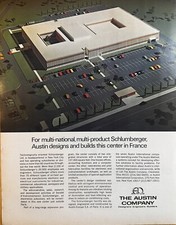 1969 The Austin Company Vintage Print Ad, Schlumberger NYC