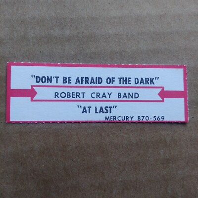 ROBERT CRAZY BAND Don't Be Afraid Of The Dark JUKEBOX STRIP Record 45 rpm 7''