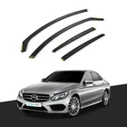 Mercedes C-Class W205 2014-2022 4 Door Saloon Wind Deflectors 4pc Tinted