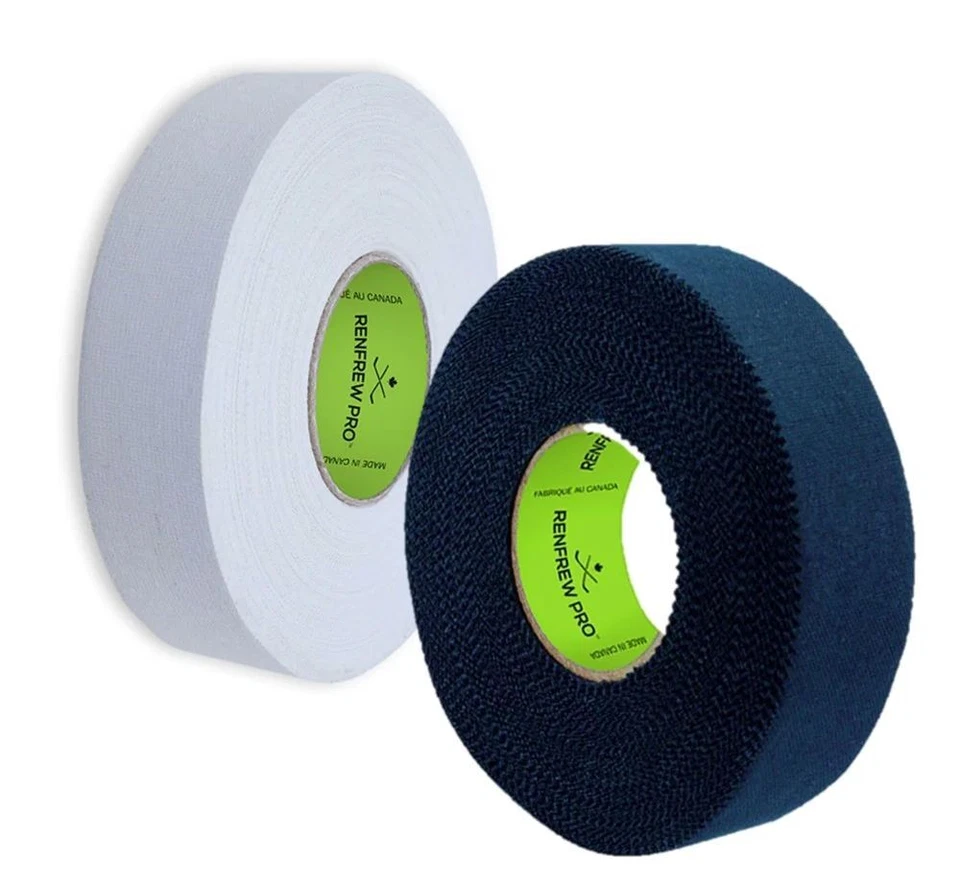 RENFREW PRO Schlägertape 24mm x 50m EISHOCKEY SCHLÄGER TAPE Schwarz Weiß HOCKEY