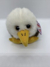 Baldwin the Eagle Puffkins Bean Bag Plush 1998 Patriotic Bird with Hang Tag