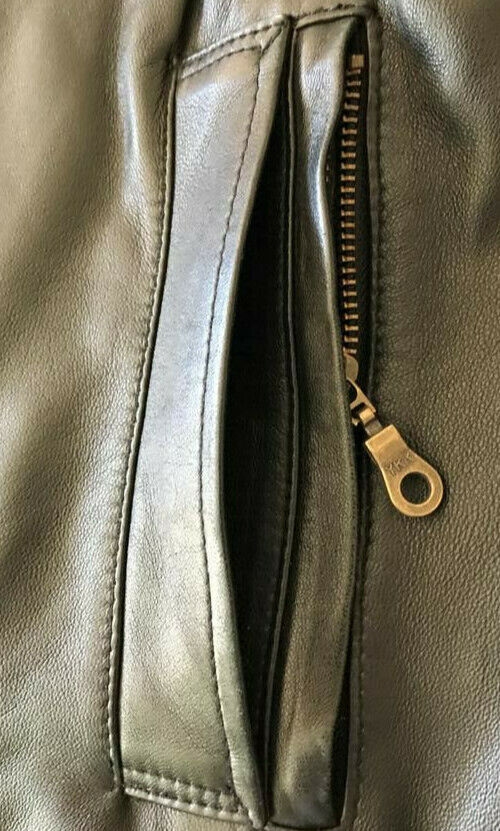 Tocco Custom Made Black Unisex Leather Wool Jacket One Size Tocco Custom Made Black Unisex Leather Wool Jacket One Size
