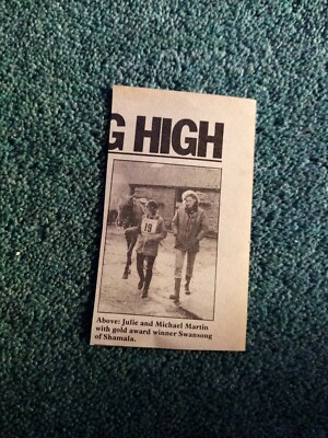 Hs13 Ephemera 80er Jahre Reitbild Julie Michael Martin 