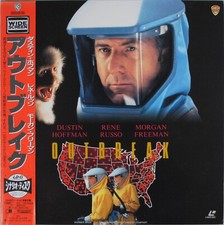 OUTBREAK Laserdisc JAPAN 2LD w/OBI NJWL-13603 DUSTIN HOFFMAN, RENE RUSSO
