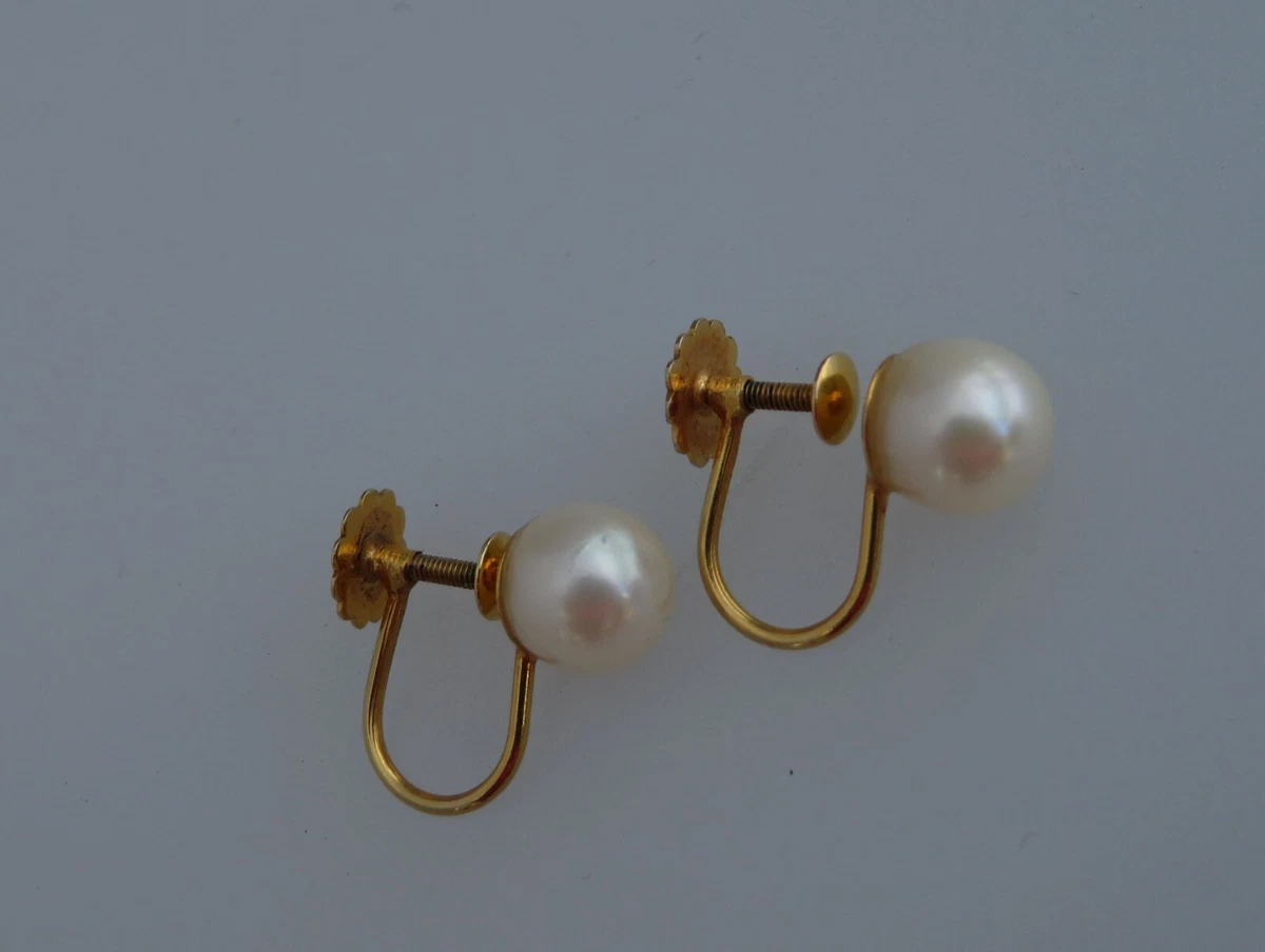 Second hand pearl clearance earrings