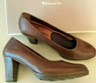 genuine leather pumps