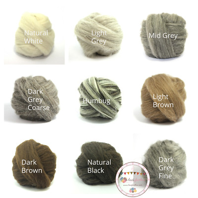 Heidifeathers  Naturfilzwolle Roving - Filzen, Spinnen - Farben wählen 