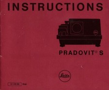 Leitz Pradovit S Instruction Manual