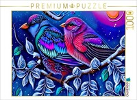 Calvendo Puzzle Birds In Winter | 1000 Pieces, Finished Size 25.2 × 18.9 In (64