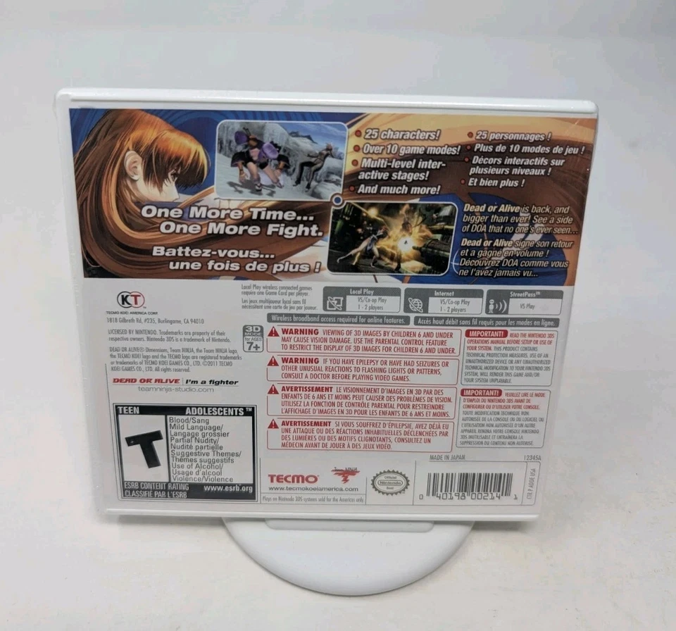 DEAD OR ALIVE: DIMENSIONS Nintendo 3DS 2011 BRAND NEW Sealed - Image 2 of 4