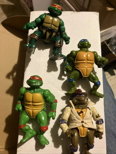 Vintage TMNT 1988 Teenage Mutant Ninja Turtles Playmates Lot Set Of 4 Bundle