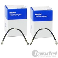2X Delphi BremsschlÄUche Vorne Beidseitig Passend FÜR Links+Rechts