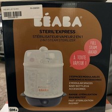 B aba Steril'Express 2-in-1 Steam baby bottle pacifier Sterilizer NEW in box