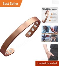 Luxurious 99.9 Pure Copper Adjustable Magnetic Bracelet for Wellness Style