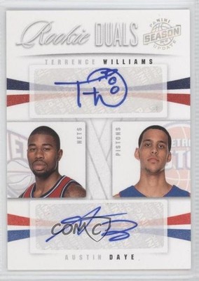 2009-10 Panini Season Update 93/99 Terrence Williams Austin Daye #33 Auto RC 0q0
